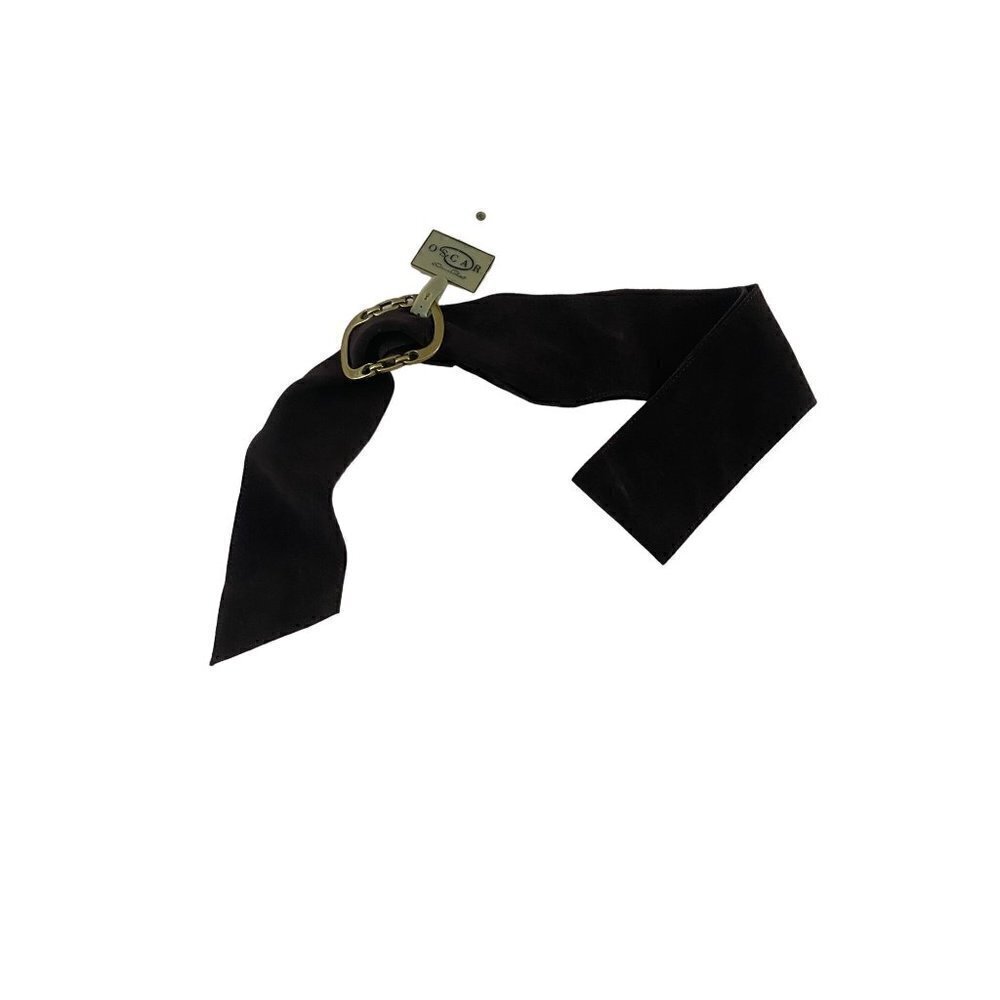 NWT Oscar De LA Renta Women's Brown Leather Belt - XL